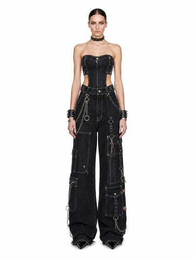 SS26 3/4 Chain Jumpsuit