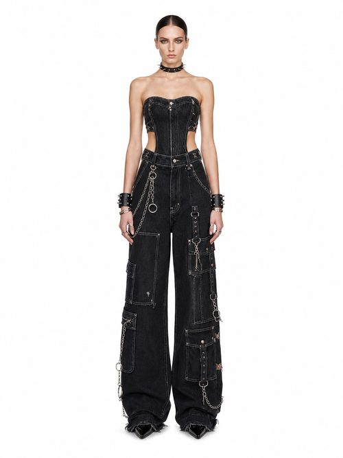 SS26 3/4 Chain Jumpsuit