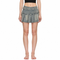 Buckle Denim Mini Skirt