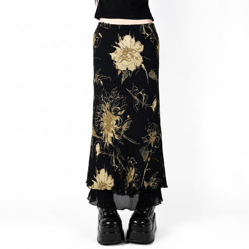 Double Layer Slim Skirt