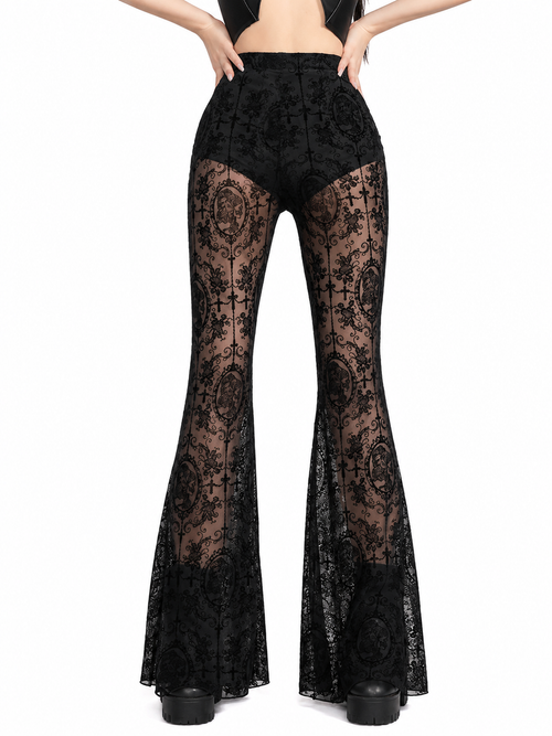 Grunge Mesh Flair Pants