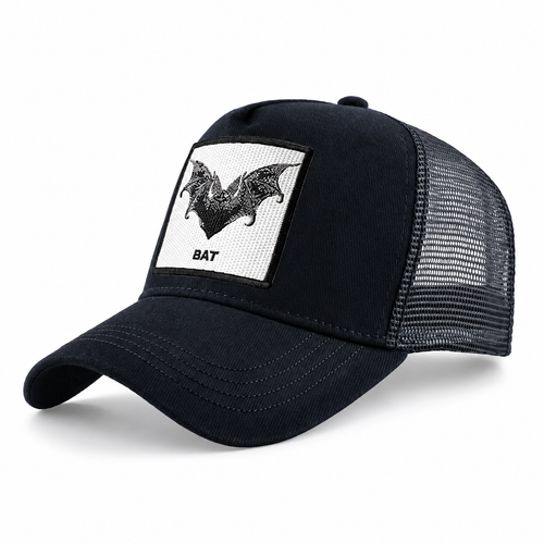 Baseball Cap With Bat Embroidery