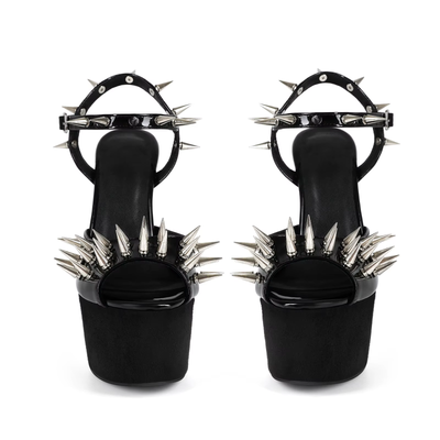 Black Spiked Heels