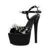 Black Spiked Heels