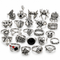 24 Pcs Gothic Unisex Ring Set