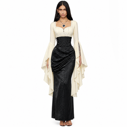 Goth Dark High Rise Skirt