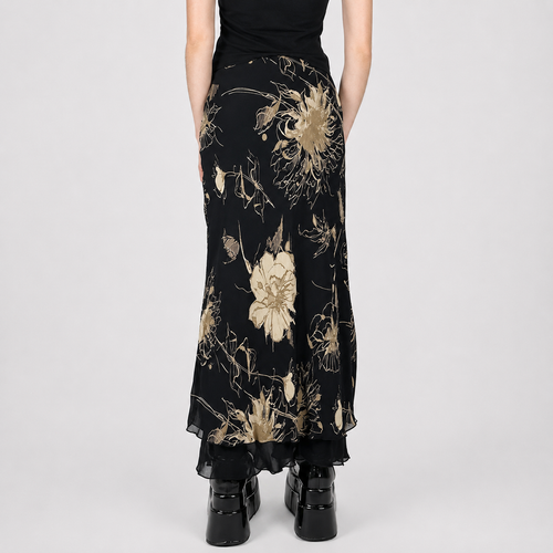 Double Layer Slim Skirt