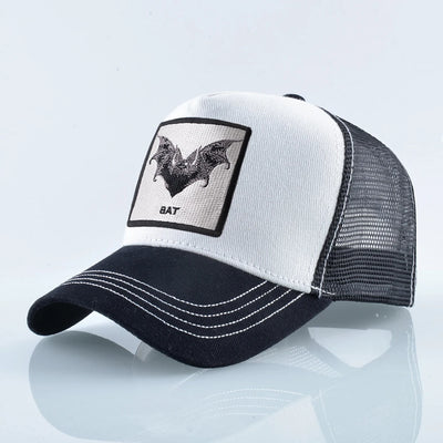 Baseball Cap With Bat Embroidery