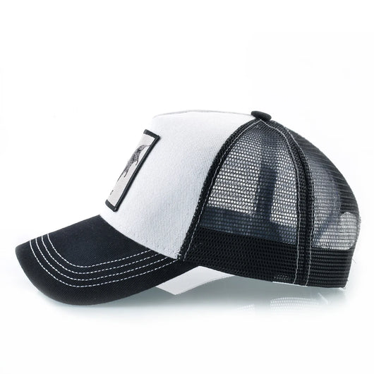 Baseball Cap With Bat Embroidery