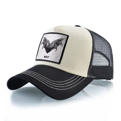 Baseball Cap With Bat Embroidery