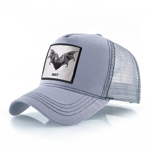 Baseball Cap With Bat Embroidery