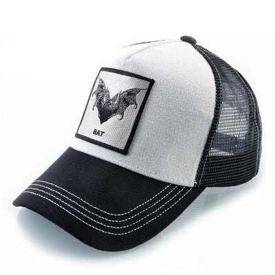 Baseball Cap With Bat Embroidery