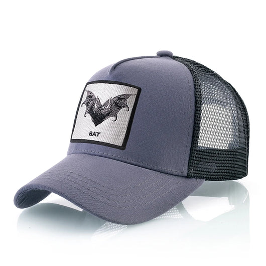 Baseball Cap With Bat Embroidery
