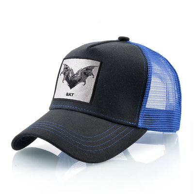 Baseball Cap With Bat Embroidery