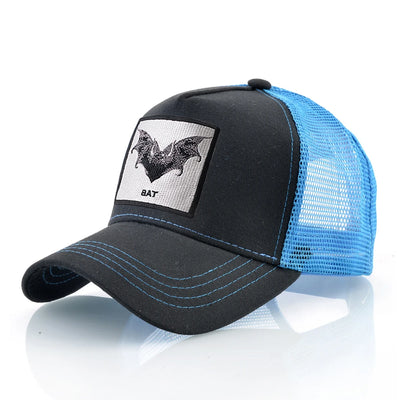 Baseball Cap With Bat Embroidery