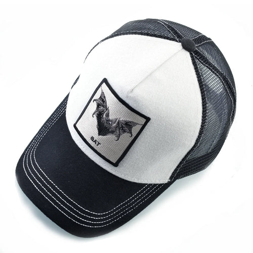 Baseball Cap With Bat Embroidery