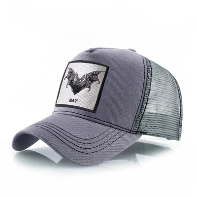 Baseball Cap With Bat Embroidery