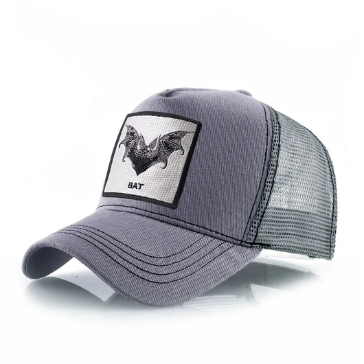 Baseball Cap With Bat Embroidery