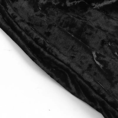 Dark Ruched Gothic Skirt High Waist