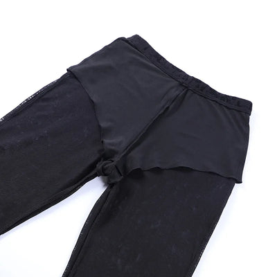 Grunge Mesh Flair Pants