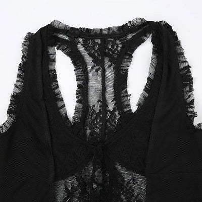 Noir Romance Lace Top