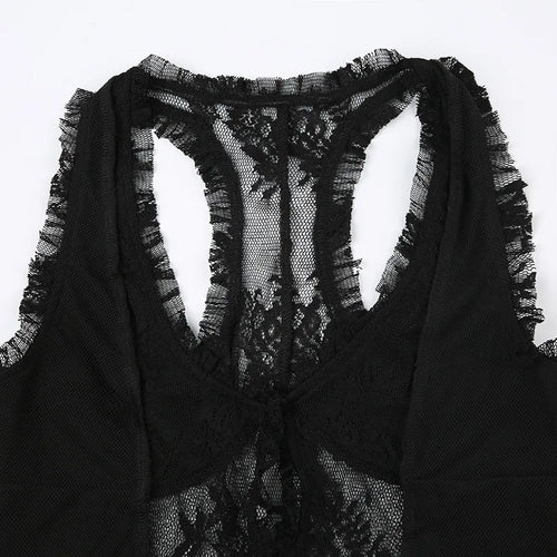 Noir Romance Lace Top