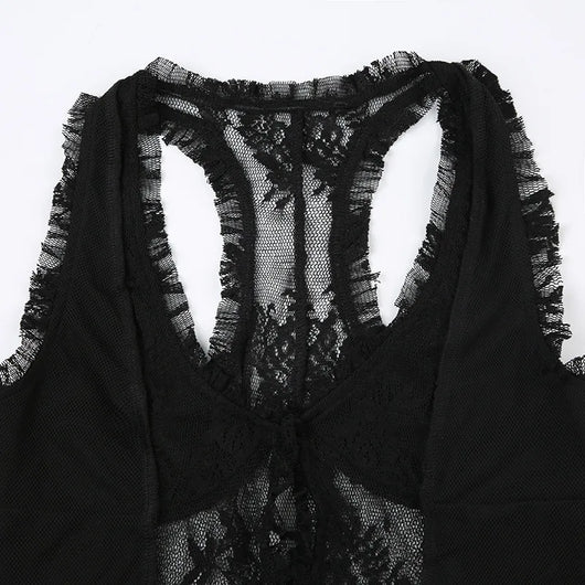 Noir Romance Lace Top