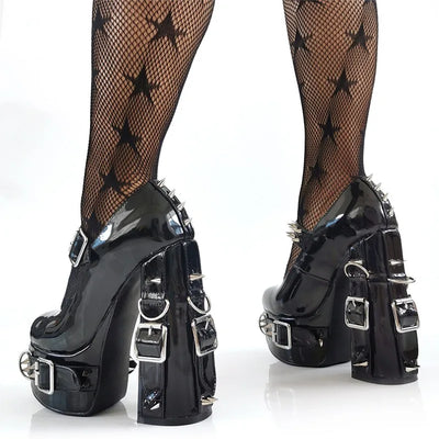 Black Thorn Gothic Heels
