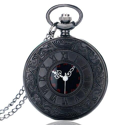 Vintage Black Pocket Watch