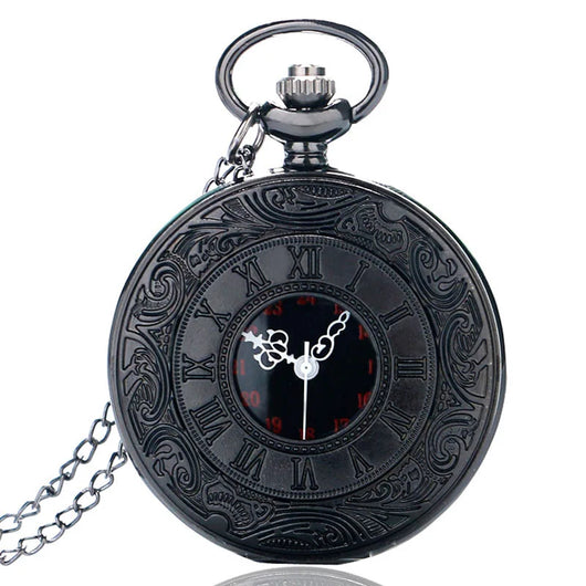 Vintage Black Pocket Watch