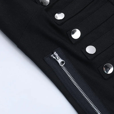Studded Zip Top