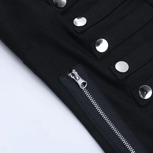 Studded Zip Top