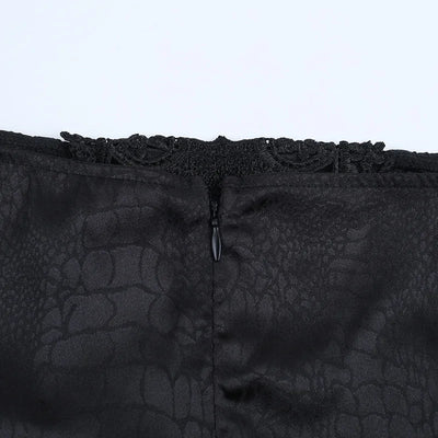 Goth Dark High Rise Skirt