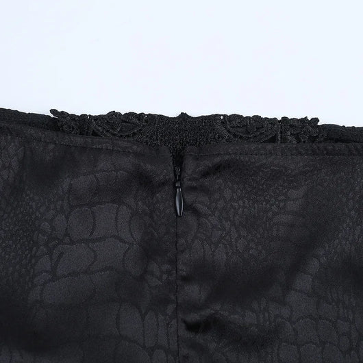 Goth Dark High Rise Skirt