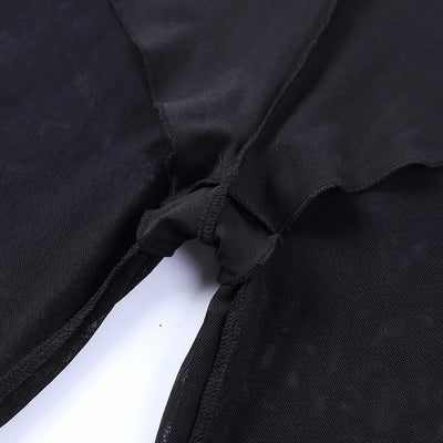 Grunge Mesh Flair Pants