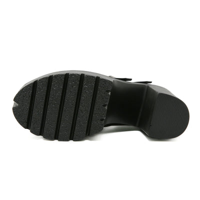 Goth Block Heels
