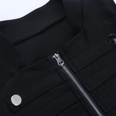 Studded Zip Top