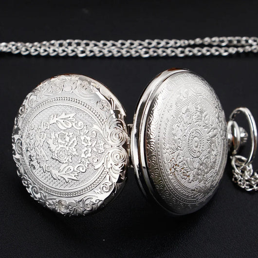 Classic Silver Pocket Watch - (Out of Stock)