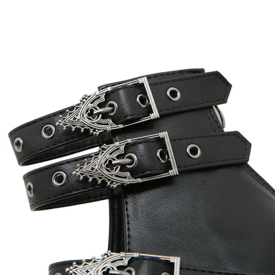 Goth Block Heels