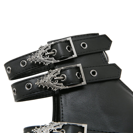 Goth Block Heels