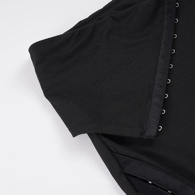 Goth Dark Low Waist Flare Pants