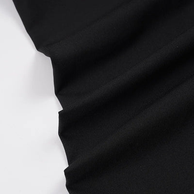 Goth Dark Low Waist Flare Pants