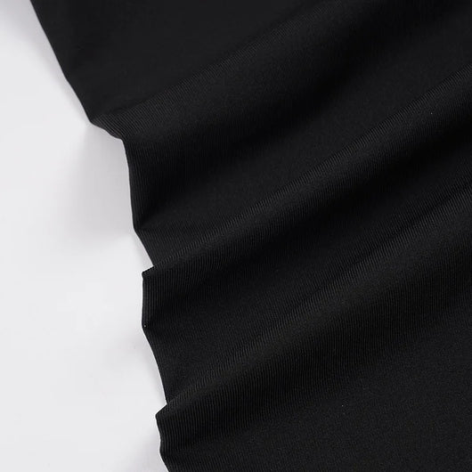 Goth Dark Low Waist Flare Pants