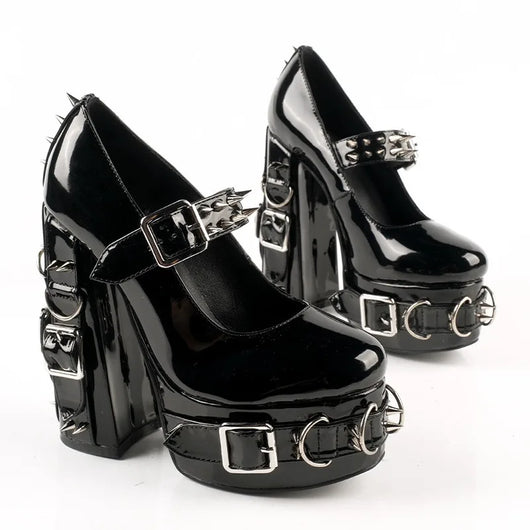 Black Thorn Gothic Heels