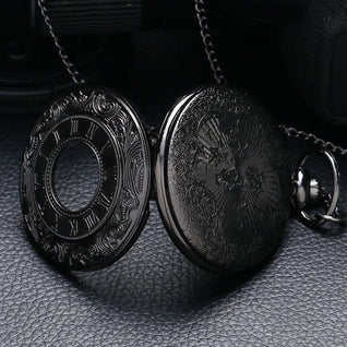 Vintage Black Pocket Watch