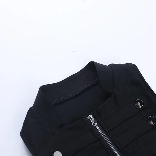 Studded Zip Top