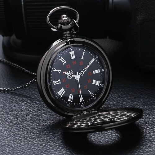 Vintage Black Pocket Watch