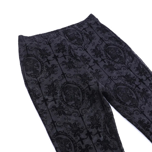 Grunge Mesh Flair Pants