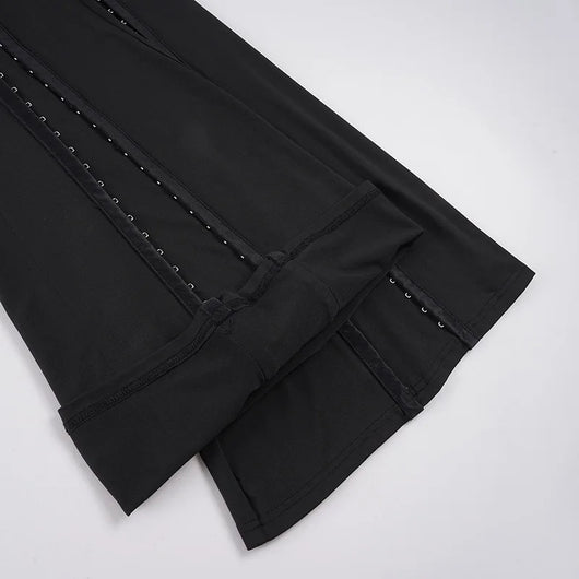 Goth Dark Low Waist Flare Pants