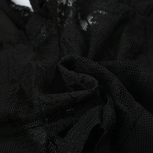 Noir Romance Lace Top
